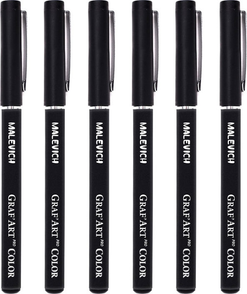 Изображение товара Набор капиллярных ручек Малевичъ GrafArt Pro / 196944 (6шт)