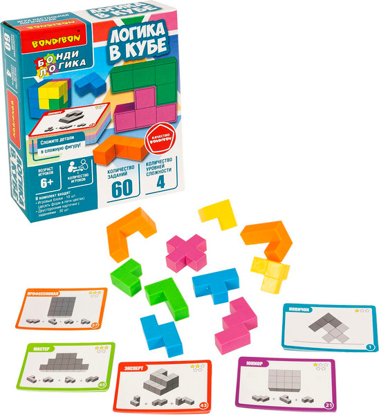 Изображение товара Игра-головоломка Bondibon БондиЛогика. Логика в кубе / ВВ6467