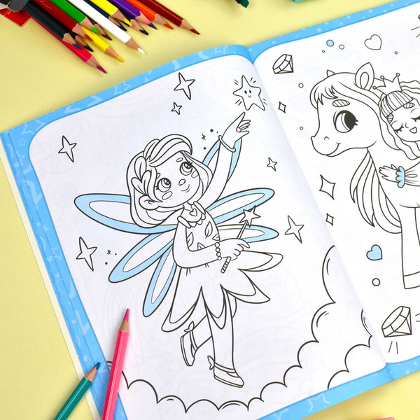 Изображение товара Раскраска Феникс+ Большая раскраска. Принцессы и единороги / 67728