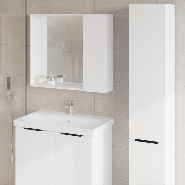 Изображение товара Шкаф-пенал для ванной Viant Берлин / VBER300BEL-PEN