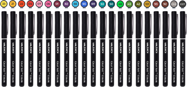 Изображение товара Набор капиллярных ручек Малевичъ GrafArt Pro / 196936 (21шт)