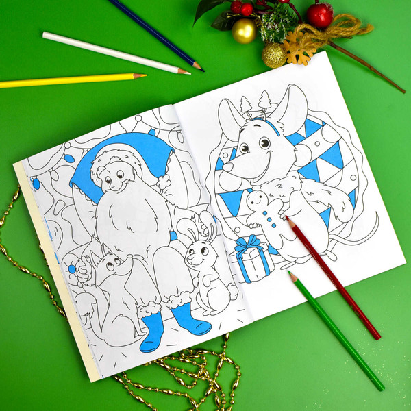 Изображение товара Раскраска Феникс+ Большая раскраска. Новый год / 67906, твердая обложка