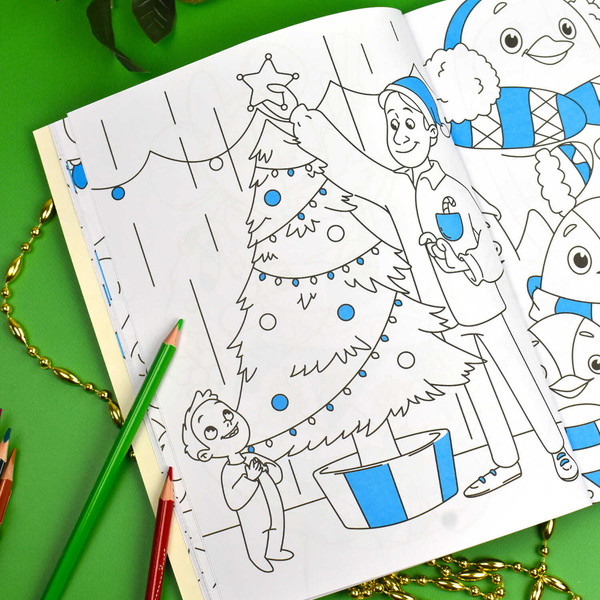 Изображение товара Раскраска Феникс+ Большая раскраска. Новый год / 67906, твердая обложка