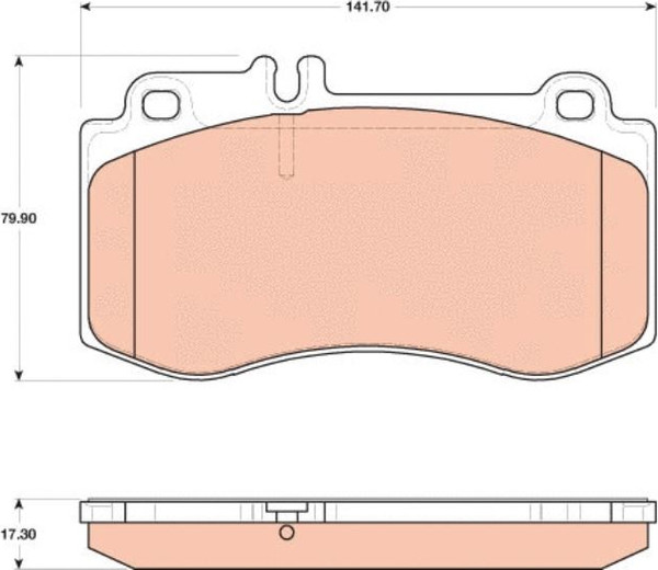 Изображение товара Тормозные колодки TRW GDB1822