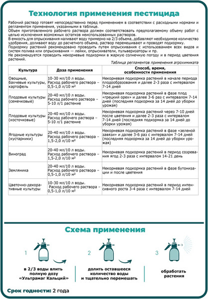 Изображение товара Удобрение Щелково Агрохим Микро Ультрамаг Кальций (10мл)