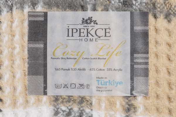 Изображение товара Плед Karven Евро / PL018 COZY LIFE v3/Bej