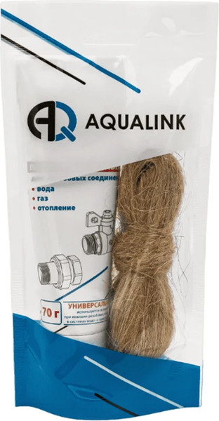 Изображение товара Набор уплотнительных средств Aqualink Паста 70г + лен 15г / 02181