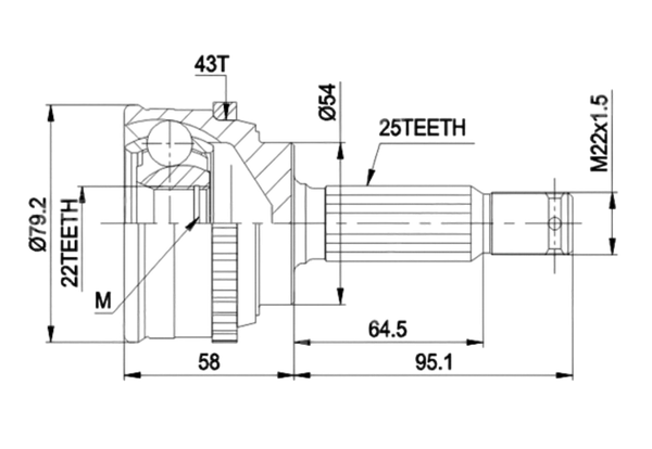 Изображение товара ШРУС Patron PCV1161