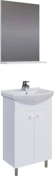 Изображение товара Комплект мебели для ванной Grossman Эко-60 / 106051-2 (белый)