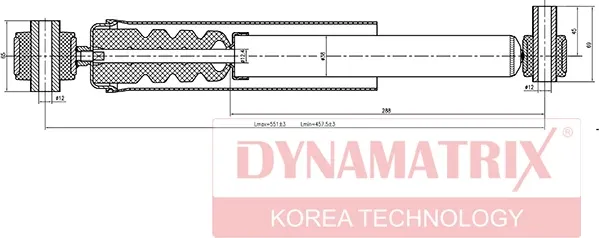Изображение товара Амортизатор подвески Dynamatrix DSA553803