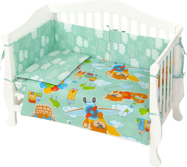 Изображение товара Комплект постельный для малышей АртПостель Улетные мишки