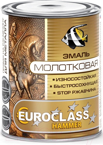 Изображение товара Эмаль Euroclass Молотковая (400г, синий)