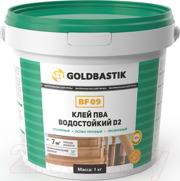 Изображение товара Клей Goldbastik ПВА водостойкий D2 BF 09 (1кг)