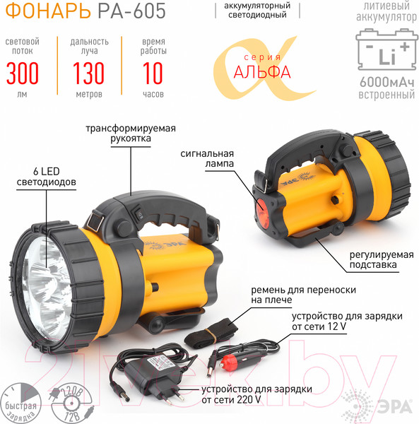Изображение товара Фонарь ЭРА Альфа PA-605 / Б0031039