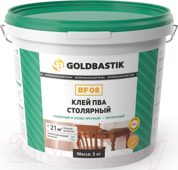Изображение товара Клей Goldbastik ПВА столярный BF 08 (3кг)