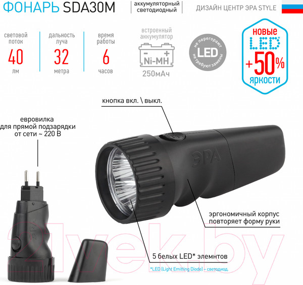 Изображение товара Фонарь ЭРА New SDA30M-Box / Б0020023