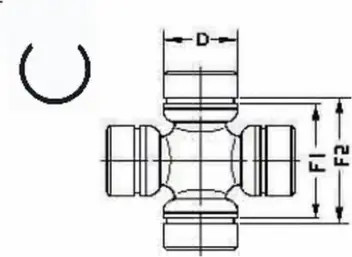 Изображение товара Крестовина карданной передачи Loebro U730