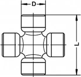Изображение товара Крестовина карданной передачи Loebro U906