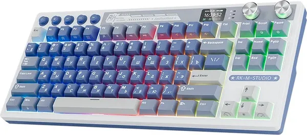 Изображение товара Клавиатура Royal Kludge RK M87 (Ocean Blue/Cream Switch)