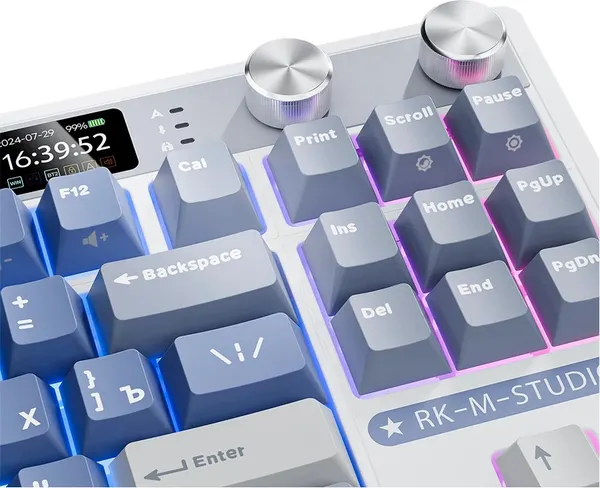 Изображение товара Клавиатура Royal Kludge RK M87 (Ocean Blue/Cream Switch)
