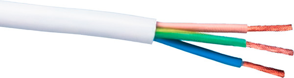 Изображение товара Провод силовой Автопровод ПВС-Т 2x0.75+1x0.75 (200м, белый)