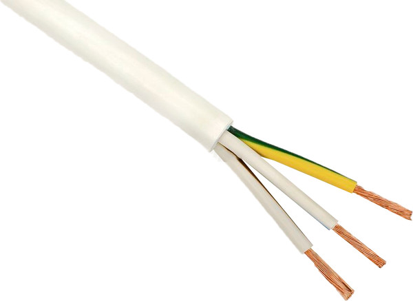 Изображение товара Провод силовой Автопровод ПВС-Т 2x4+1x4 (100м, белый)