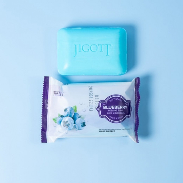 Изображение товара Мыло твердое Jigott Blueberry Scrub Soap с экстрактом черники (150г)
