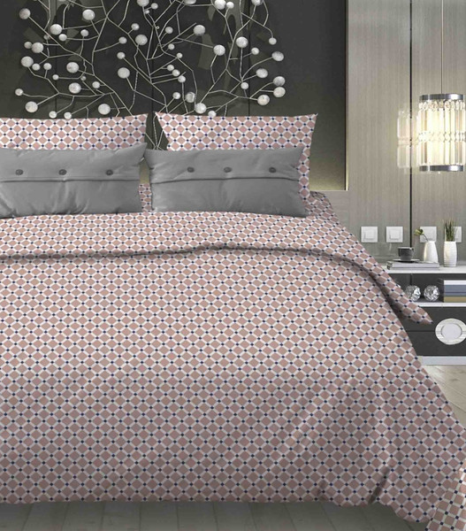 Изображение товара Комплект постельного белья Бояртекс Бязь №164 Виши 1/1 Вид Семейный (бежевый)