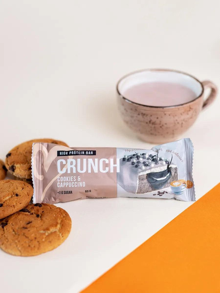 Изображение товара Набор протеиновых батончиков BootyBar Crunch Печенье с капучино (16x60г)