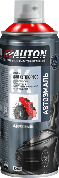 Изображение товара Эмаль автомобильная AUTON для суппортов ATN-A07646 (520мл, красный)