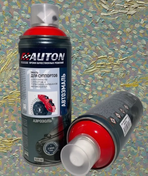 Изображение товара Эмаль автомобильная AUTON для суппортов ATN-A07646 (520мл, красный)