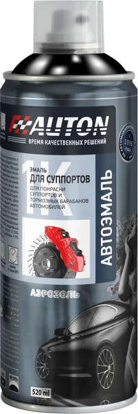 Изображение товара Эмаль автомобильная AUTON для суппортов ATN-A07649 (520мл, черный)