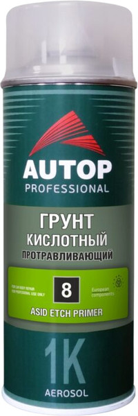 Изображение товара Грунтовка автомобильная AUTOP №8 кислотная протравливающая ATP-A07521 (520мл, зеленый)
