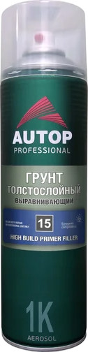 Изображение товара Грунтовка автомобильная AUTOP №15 Толстослойная ATP-A07286 (650мл, серый)