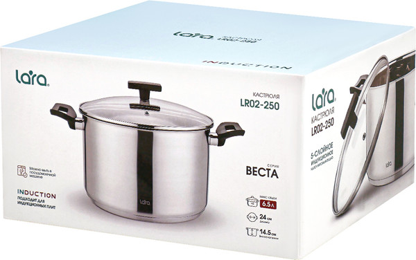 Изображение товара Кастрюля Lara Веста LR02-250