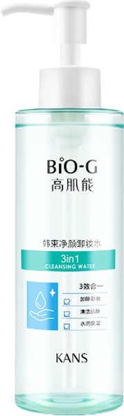 Изображение товара Гель для снятия макияжа Bio-G Очищающая вода 3 в 1 (200мл)