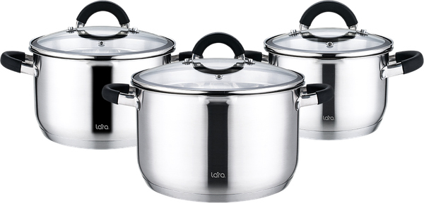 Изображение товара Набор кастрюль Lara Ника LR02-129 (3шт)