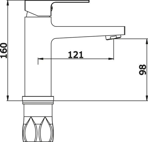 Изображение товара Смеситель Vieir V393511G