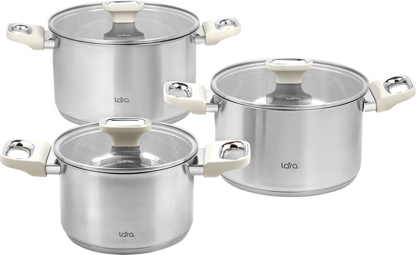 Изображение товара Набор кастрюль Lara Флора LR02-132 (3шт)