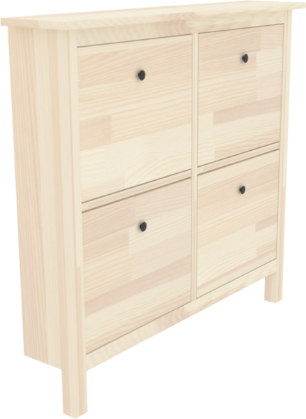 Изображение товара Тумба в прихожую ФанДОК С 4-мя отделениями Ф-156.13-01 (лак)