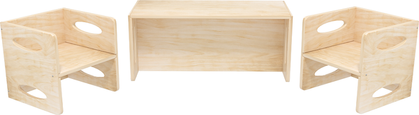 Изображение товара Стол детский ФанДОК Ф-180.03 (без отделки, фанера)