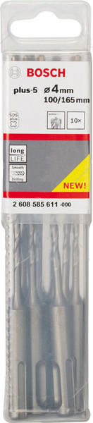 Изображение товара Набор буров Bosch 4х100х160мм / 2.608.585.611 (10шт)