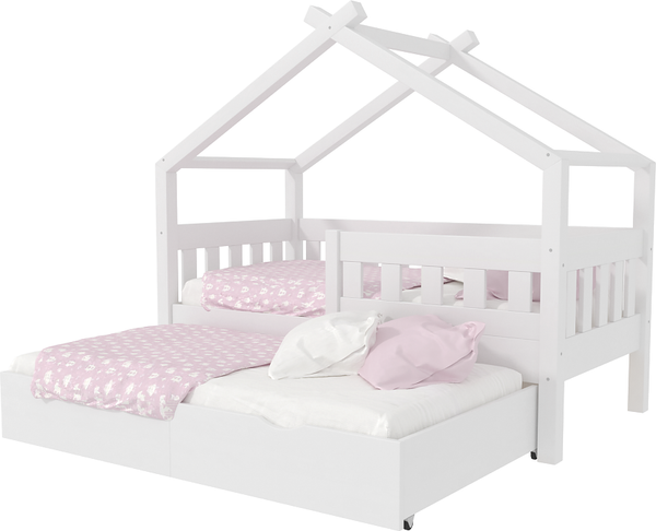 Изображение товара Кровать-тахта детская ФанДОК 80x160 Ф-141.22 (белый/с ложе)