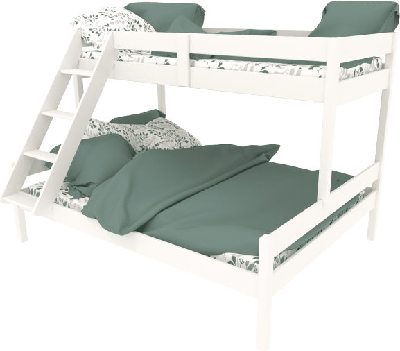 Изображение товара Двухъярусная кровать ФанДОК Ф-136.1 (белый)