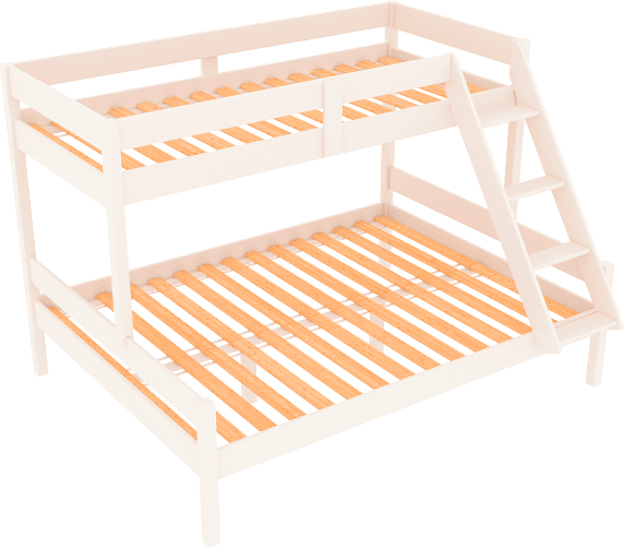 Изображение товара Двухъярусная кровать ФанДОК Ф-136.1 (белый)