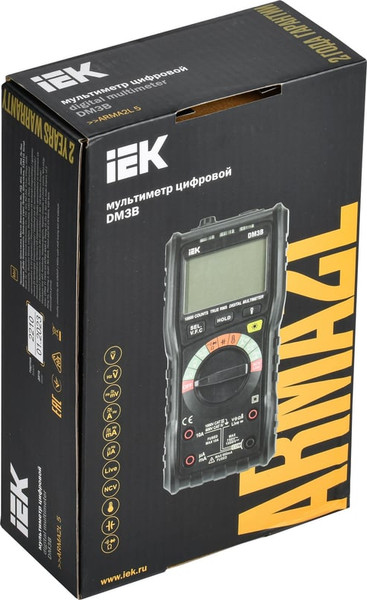 Изображение товара Мультиметр цифровой IEK ARMA2L DM3B / A2L5-DM12-03