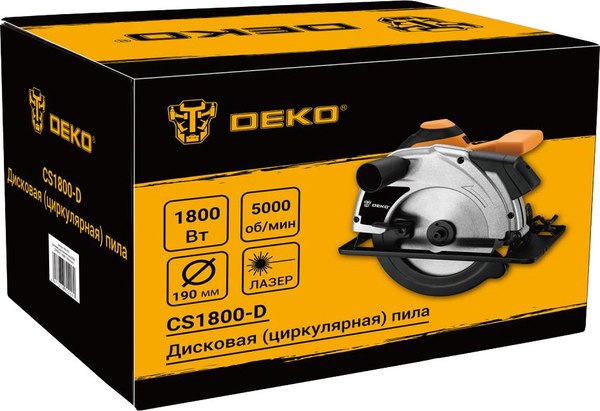 Изображение товара Дисковая пила Deko CS1800-D / 083-1101
