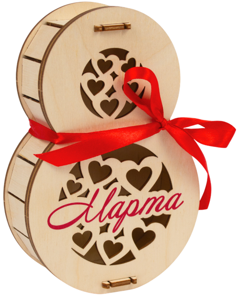 Изображение товара Коробка подарочная Woody 8 марта. Тип 1Р / 08569