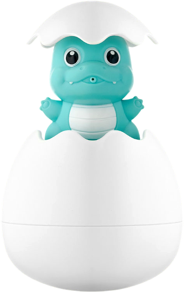 Изображение товара Игрушка для ванной ROXY-KIDS Яйцо-лейка. Динозавр 2в1 / REGG-001 (голубой)
