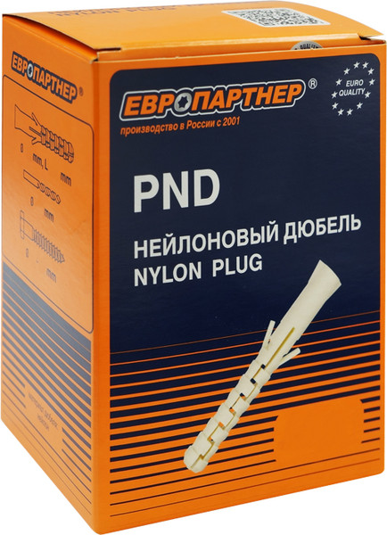 Изображение товара Дюбель универсальный ЕВРОПАРТНЕР PND-8L x65 / 76082047 (50шт)